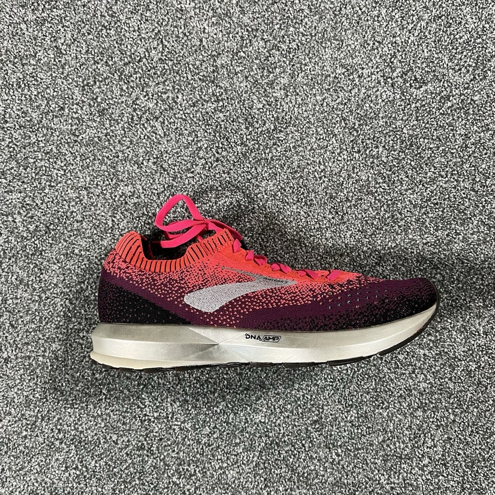 Brooks Running Shoes Women's US 8 Pink Purple DNA AMP Knit Athletic Sneakers